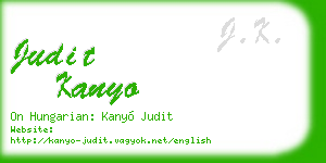 judit kanyo business card